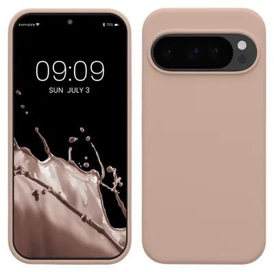 Produktbild von kwmobile Handyhülle für Google Pixel 10 / Pixel 10 Pro Hülle - Case Silikon - Kabelloses Laden - Schutzhülle Cover in Coconut Swirl