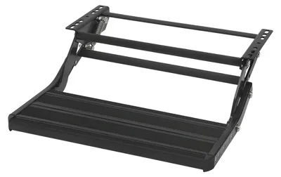 Produktbild von Wohnmobil Wohnwagen Klapptritt - Manuelle Einstiegsstufe - Einzelniveau Trittstufe - Rutschfeste Fläche - 200 kg Tragkraft - 55x21 cm Tritt - Stahl Aluminium