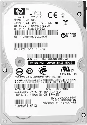 Produktbild von HP 300GB 3G SAS 10K SFF (2.5-inch) Dual Port Enterprise 3yr Warranty Hard Drive, 2.5 Zoll, 300 GB, 10000 RPM, SAS, Festplatte