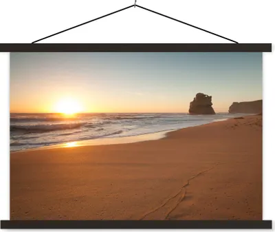 Produktbild von MuchoWow® Textilposter Strand - Sonne - Himmel 150x100 cm mit schwarzem Rahmen - Schlafzimmer