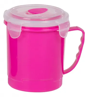 Produktbild von suppenbecher 600 ml Polypropylen rosa 2-teilig