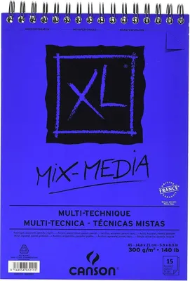 Produktbild von CANSON Skizzen und Studienblock "XL MIX MEDIA" DIN A5 15 Blatt