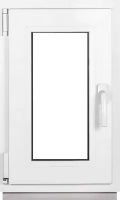 Produktbild von Framex Kellerfenster Kleines Fenster Weiß Breite x Höhe 40 x 65 cm (400 x 650 mm) 2fach (32 mm) Dreh Kipp DIN Links - Premium