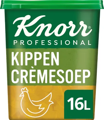 Produktbild von Knorr Professional Classic-Sortiment Hühnercremesuppenpulver, Ergiebigkeit 16l - 1,12 Kilo