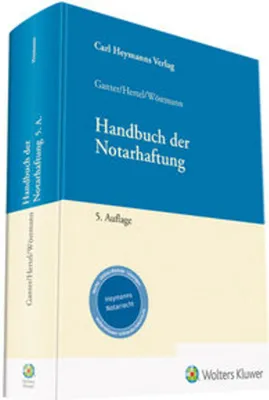 Obrázek produktu pro Handbuch der Notarhaftung