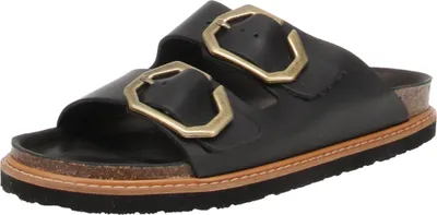 Produktbild von Genuins G105683 Galia Leather - Damen Schuhe Pantoletten - Dress-Black, Größe:37 EU