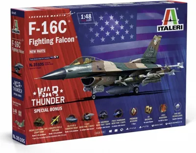 Productafbeelding van Modelbouwpakket War Thunder vliegtuig 35105 - F-16C Fighting Falcon (1:48)