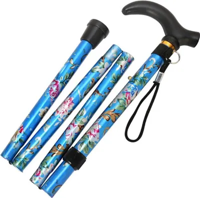 Obrázek produktu pro Skládací hůl – modrá – nastavitelná – 81–92 cm