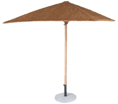 Produktbild von Casa Padrino Luxus Sonnenschirm mit Ständer Braun 200 x 200 cm