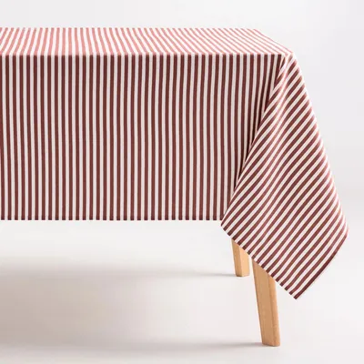 Produktbild von GAMUSI ARENZA Tischdecke – 160 x 160 cm – Kachelmuster – Fleckenabweisend – Streifenmuster