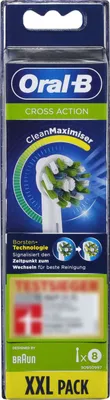 Produktbild von Braun Oral-B Aufsteckbürsten Cross Action 8er CleanMaximizer