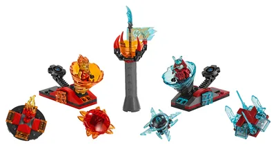 Produktbild von LEGO® NINJAGO Spinjitzu Slam – Kai vs. Eis-Samurai, 70684