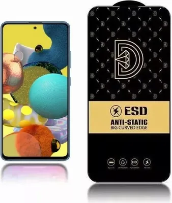 Produktbild von Diamond Antistatisches Glas für Samsung Galaxy A51 - Schwarz KP24210
