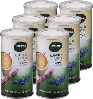 Produktbild von Lupinenkaffee, instant, Dose, 6x 100g