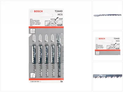 Zdjęcie produktu dla Brzeszczot do wyrzynarki T 244 D Speed do drewna, opakowanie 5 szt