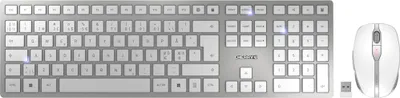 Produktbild von CHERRY DW 9100 SLIM, Kabellos, RF Wireless + Bluetooth, Silber, Maus enthalten