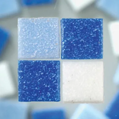 Produktbild von MosaixPro-Glassteine blaumix, 10 x 10 x 4 mm 200 g