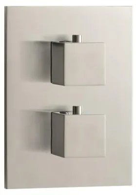 Produktbild von Herzbach LIVING Thermostat-Farbset 1 Verbraucher eckig eckig Edelstahl