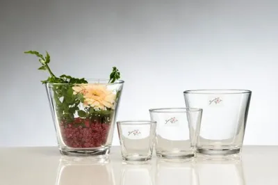 Produktbild von Sandra Rich YC 50 'Coni' Vase / Windlicht 'Coni' aus Glas, konisch, Ø 7 x 6,5 cm, transparent (1 Stück)