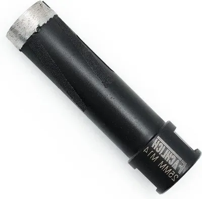 Zdjęcie produktu dla Wiertło diamentowe o średnicy 25 mm do wiercenia na sucho w twardym granicie i marmurze, z powłoką ochronną z węglika krzemu