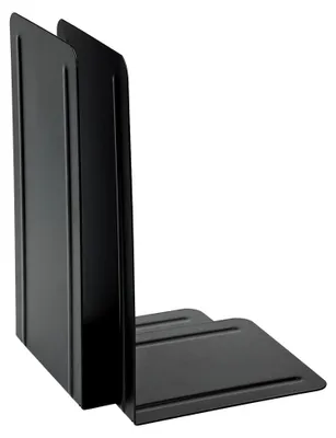 Produktbild von 10 Paar Alco Buchstützen aus Metall 130x240x140 mm, schwarz