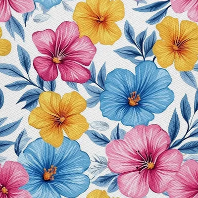 Produktbild von OUTDOOR DEKOSTOFFE OXFORD - Motiv Bunte Blumen | DX18064