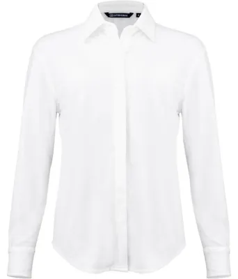 Immagine prodotto di Cutter & Buck - Camicia "Hedley" da donna, tessuto elasticizzato ET144 (taglia XL), colore bianco