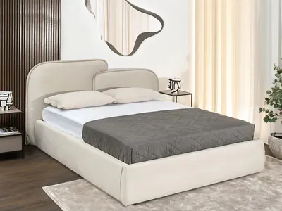 Produktbild von Designerbett 180x200 KANANI - Creme