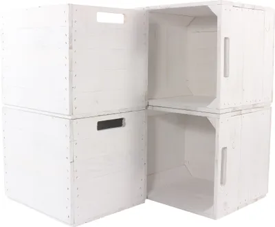Produktbild von 2x KALLAX KISTE in WEIß /NEU/ für Bücher, Deko uvm / 32x37,5x32,5cm / passend für Ikea Kallax Regal