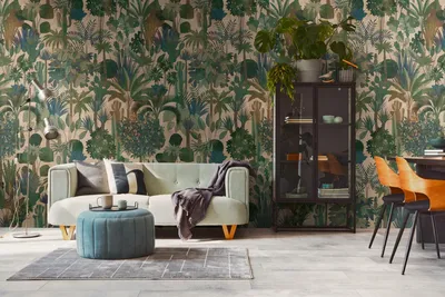 Immagine prodotto di A.S. Creation Livingwalls Carta da parati The Wall III 398631 Un rotolo Un motivo 159 x 280 cm Verde Beige Marrone