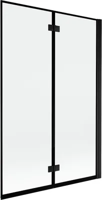 Produktbild von Mexen Mist Duschabtrennung 2-flügelig rechts 120 x 150 cm, schwarzer Rahmen, schwarz - 8A9-120-002-70-70-P