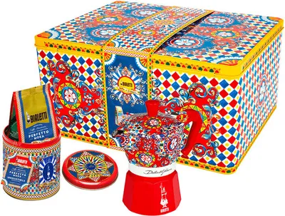 Produktbild von BIALETTI Set Moka Express 3 Dolce & Gabbana Becher
