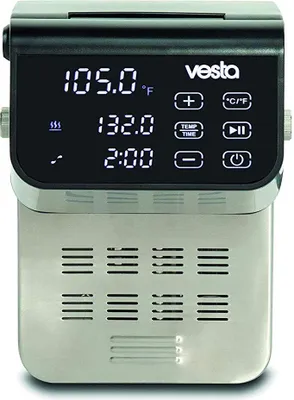 Zdjęcie produktu dla VESTA - Roner zanurzeniowy "Immersa EXPERT" do gotowania próżniowego (sous-vide) - WiFi - 1500 W - Podgrzewa do 50 litrów wody