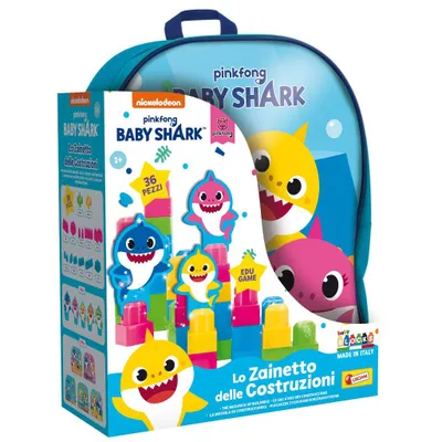 Image de Baby Shark - Sac à dos avec blocs de construction