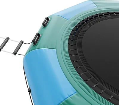 Produktbild von 10 ft aufblasbares Wassertrampolin Schwimmplattform Bounce für Pool See Spielzeug