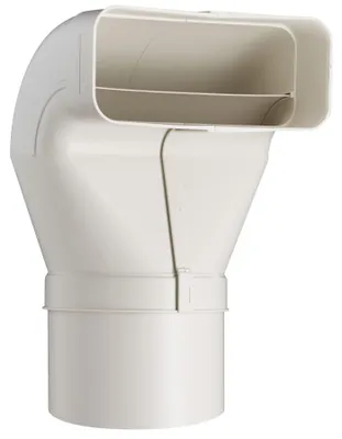 Obrázek produktu pro Ploché potrubí 222x89mm do Ø 150mm, vychylovací díl s konektorem, ventilace