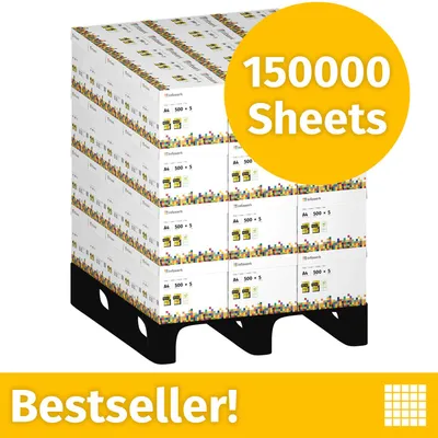 Productafbeelding van NIEUW: Infowerk Printerpapier Kopieerpapier 150000 Vel 60 x 2500 A4 Premium Extra Wit CIE 160 Testwinnaar PEFC-gecertificeerd