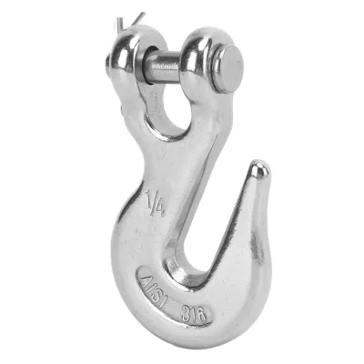 Produktbild von Schlupfhaken, Hebehaken, Gabelhaken, Kranhaken, Edelstahlhaken, Abschlepphaken