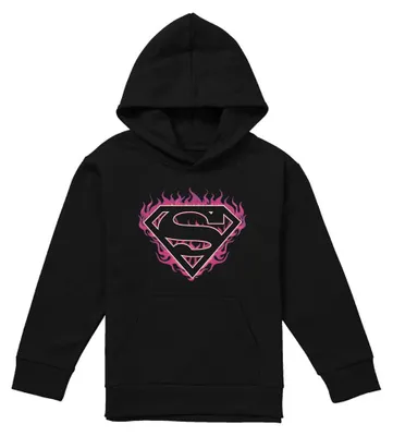 Produktbild von Superman - Kapuzenpullover für Kinder TV41036 (152-158) (Schwarz/Fuchsie)