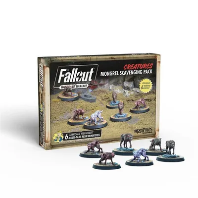 Produktbild von Fallout Creatures Mongrel Scavenging Pack - Miniaturenspiel Erweiterung - ENG Edition