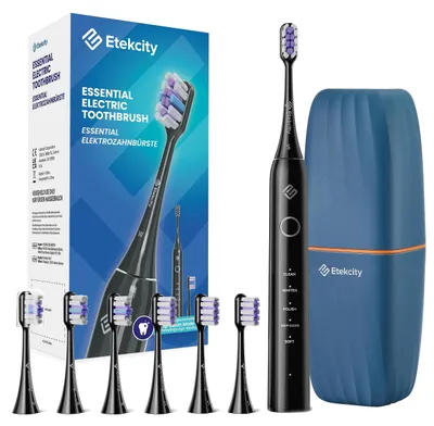 Produktbild von Etekcity Elektrische Schallzahnbürste, Deep Clean Modi, 6 Bürstenköpfe, schnelle