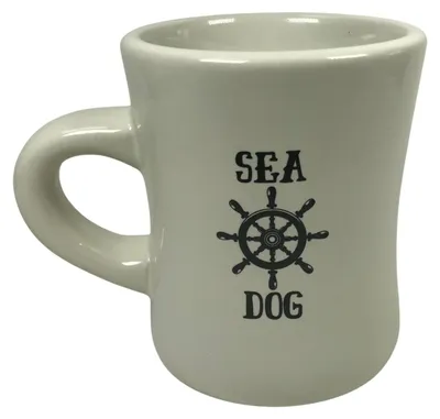 Steingut-Kaffeebecher 325 ml – nautisches Design für Bootsliebhaber