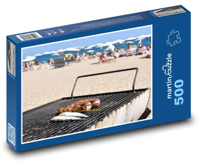 Obrázek produktu pro Puzzle 500 Grilování na pláži - martinpuzzle