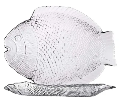 Zdjęcie produktu dla Talerz do serwowania owoców morza, Marine Fisch, 26x21 cm - zestaw 12 sztuk