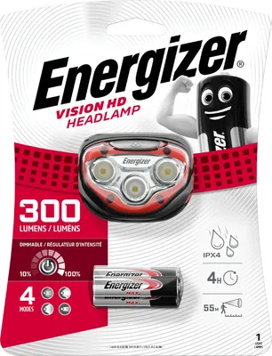 Obrázok produktu pre Čelové svietidlo Energizer Headlight Vision HD 300lm vr. 3xAAA