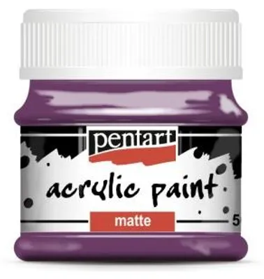 Obrázek produktu pro Akrylová barva matná PENTART 50 ml PURPUROVÁ