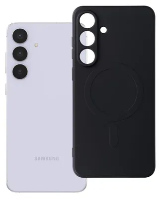 Immagine prodotto di Custodia adatta per Samsung S25 FE in silicone, compatibile con MagSafe, nera