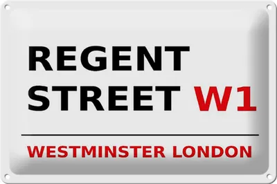 Produktbild von Blechschild London 30x20cm Westminster Regent Street W1