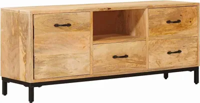 Image de Supports de télévision avec tiroir Marron 110 x 30 x 46 cm