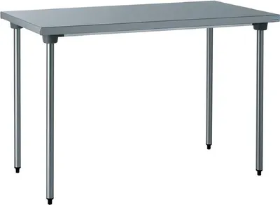 Produktbild von Tournus Edelstahltisch, 1000x700x900 mm, höhenverstellbar, mit 40 mm geraden Kanten